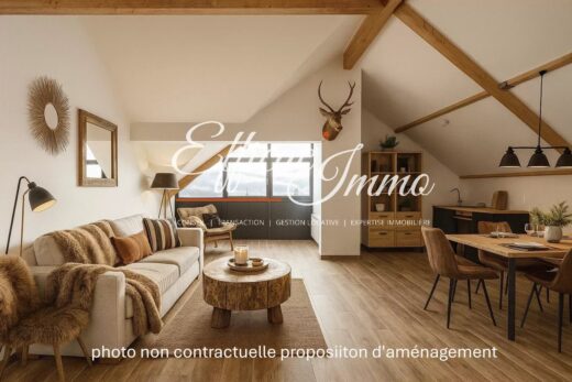 Duplex T4 avec terrasse et parking, vue sur le lac