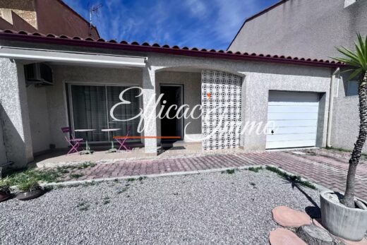 Plain-pied récent avec jardin et garage – Perpignan Sud